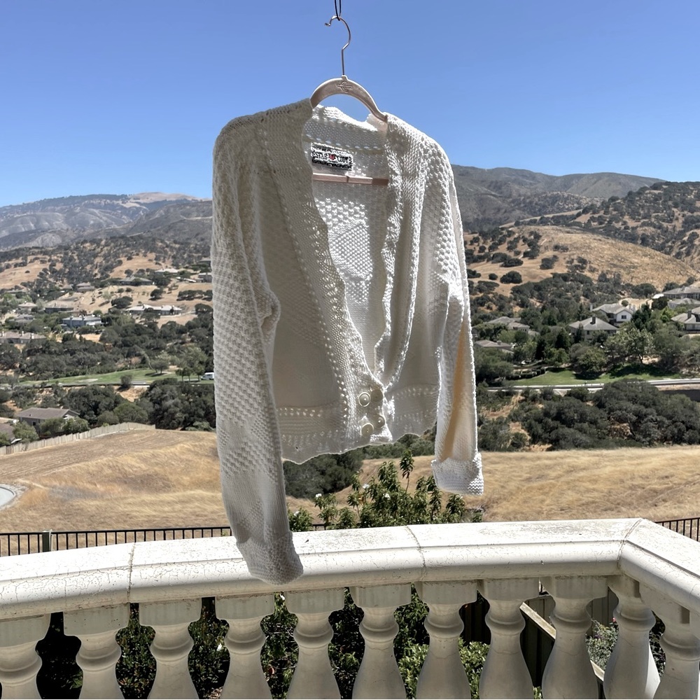 Cream Cable Knit Sweater